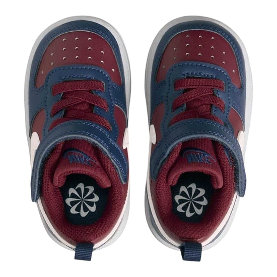 Nike - "Court Borough" Sneaker für Kinder, Leder (Rot/Marine) - Image 4