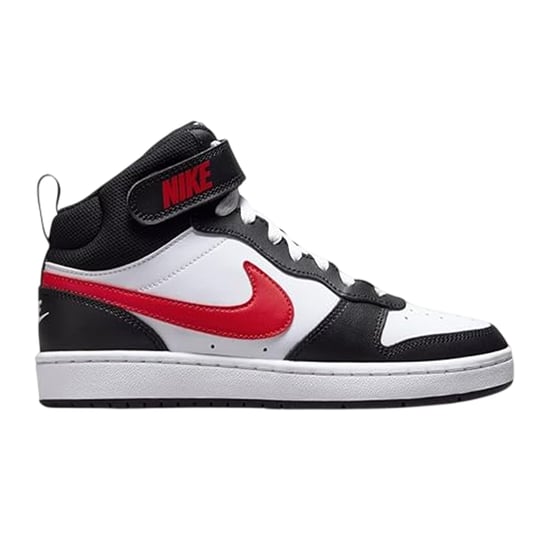 Nike - "Court Borough" High Top Turnschuhe für Jungen (Weiß/Schwarz/Rot) - Image 1
