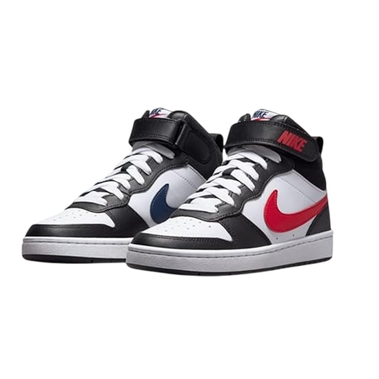 Nike - "Court Borough" High Top Turnschuhe für Jungen (Weiß/Schwarz/Rot) - Image 4