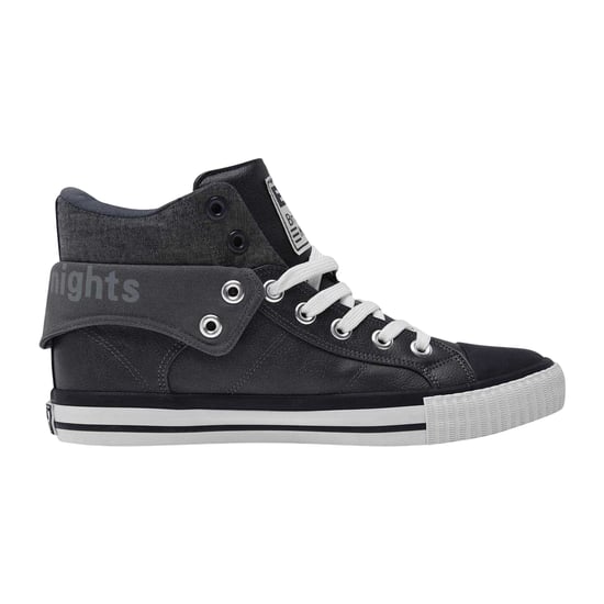 British Knights - "Roco" High Top Turnschuhe für Herren, Umgeschlagener Schaft (Dunkelgrau/Schwarz) - Image 1