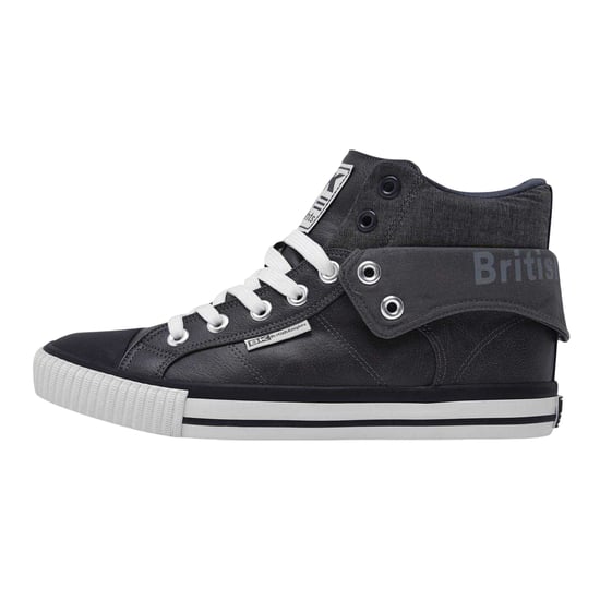 British Knights - "Roco" High Top Turnschuhe für Herren, Umgeschlagener Schaft (Dunkelgrau/Schwarz) - Image 2