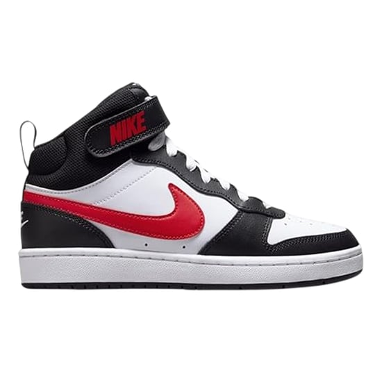 Nike - "Court Borough" High Top Turnschuhe für Jungen, Hoch geschnitten, Flach (Schwarz/Rot/Weiß) - Image 1