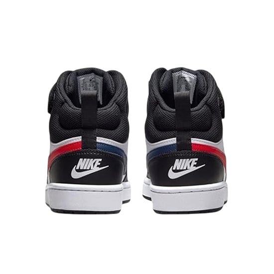 Nike - "Court Borough" High Top Turnschuhe für Jungen, Hoch geschnitten, Flach (Schwarz/Rot/Weiß) - Image 2
