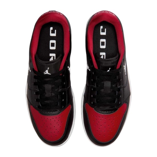 Nike - "Air Jordan Court Connect" Sneaker für Herren, Leder (Schwarz/Rot) - Image 3