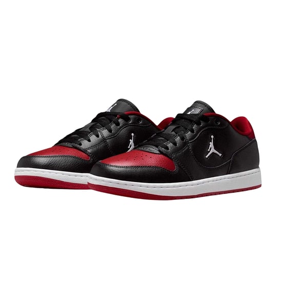 Nike - "Air Jordan Court Connect" Sneaker für Herren, Leder (Schwarz/Rot) - Image 4