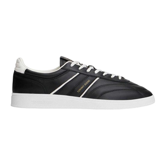 Tommy Jeans - "Greenwich" Sneaker für Herren, Leder (Ecru/Schwarz) - Image 1