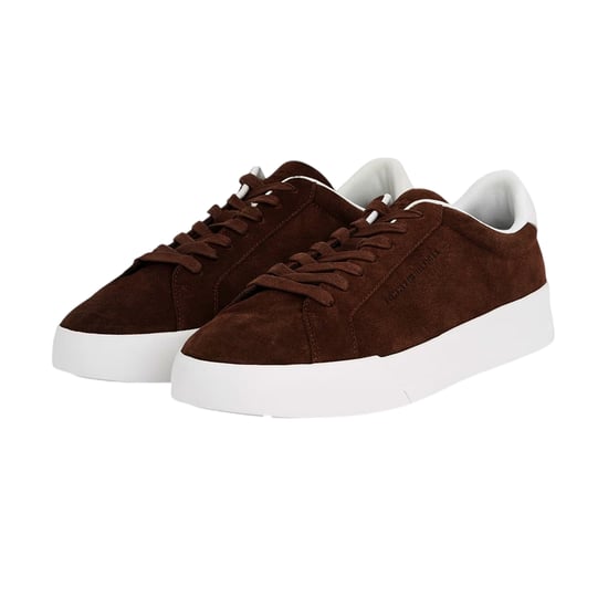Tommy Hilfiger - "Pebble Grain Court" Sneaker für Herren, Leder (Braun) - Image 4