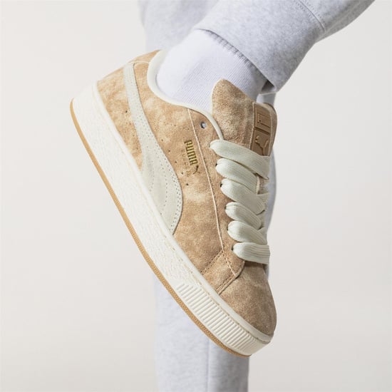 Puma - "XL Leo" Leo-Muster Sneaker für Damen, Wildleder (Naturweiß) - Image 1