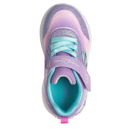 Skechers - Meerjungfrau Sneaker für Kinder, Leder, Aufleuchtend (Violett) - Image 3