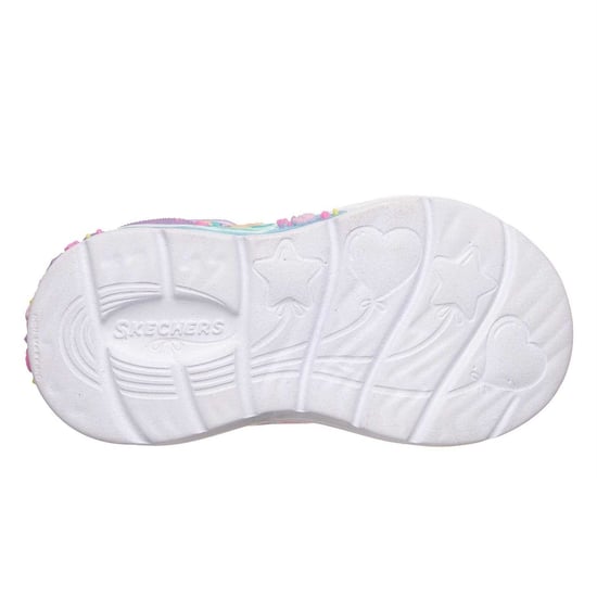 Skechers - Meerjungfrau Sneaker für Kinder, Leder, Aufleuchtend (Violett) - Image 4