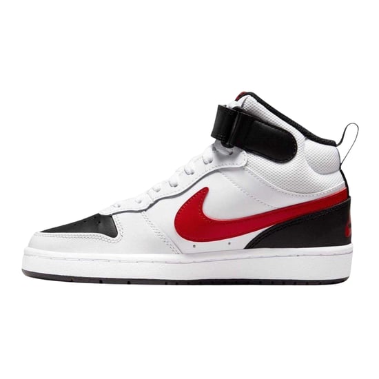 Nike - "Court Borough" High Top Turnschuhe für Jungen, Hoch geschnitten, Flach (Weiß/Schwarz/Rot) - Image 3