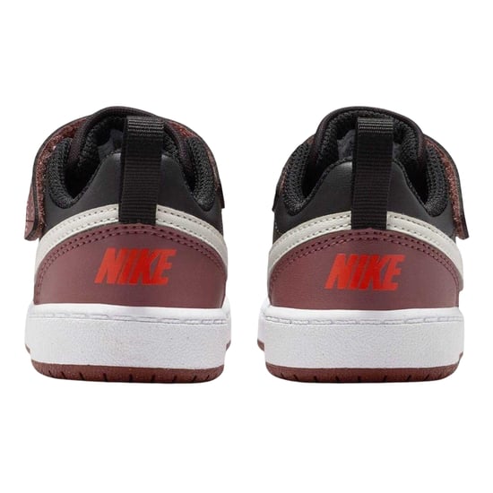 Nike - "Court Borough" Sneaker für Kinder, Leder (Schwarz/Rot) - Image 2