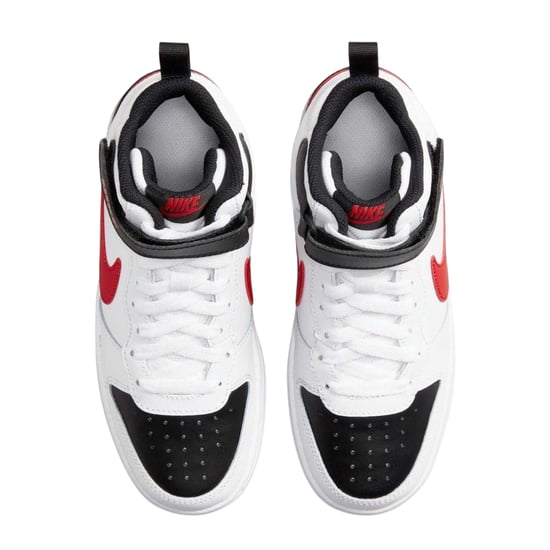 Nike - "Court Borough" High Top Turnschuhe für Jungen, Hoch geschnitten, Flach (Weiß/Schwarz/Rot) - Image 4