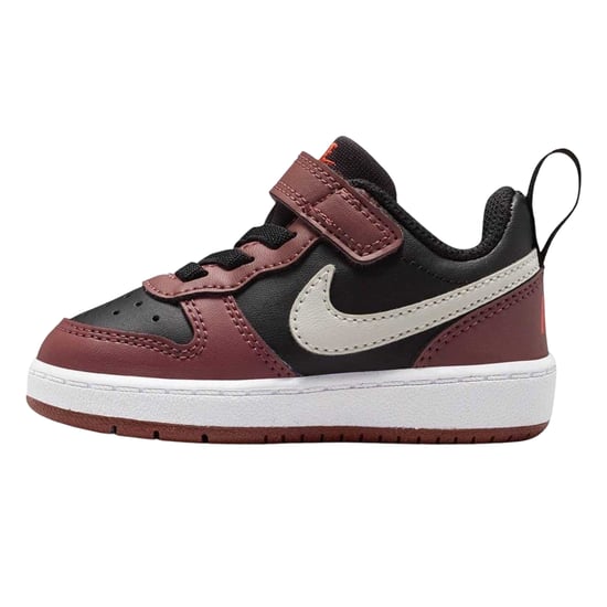 Nike - "Court Borough" Sneaker für Kinder, Leder (Schwarz/Rot) - Image 3