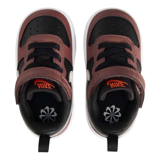 Nike - "Court Borough" Sneaker für Kinder, Leder (Schwarz/Rot) - Image 4