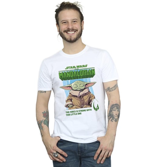 Star Wars - "The Mandalorian The Force Is Strong" T-Shirt für Herren (Weiß) - Image 1