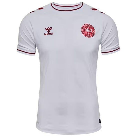 Hummel - "2025" Auswärts-Trikot für Herren, Dänemark (Weiß) - Image 1