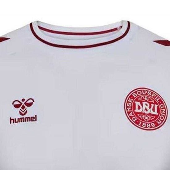 Hummel - "2025" Auswärts-Trikot für Herren, Dänemark (Weiß) - Image 3