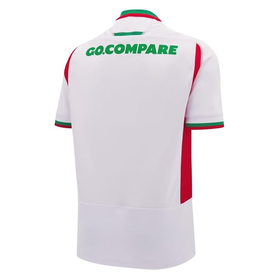 Macron - "24/25" Auswärts-Trikot für Herren, Welsh Rugby Union (Weiß/Grün) - Image 2