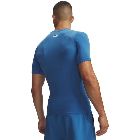 Under Armour - T-Shirt für Herren, HeatGear, Training (Blau/Weiß) - Image 2