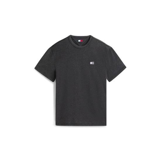 Tommy Jeans - T-Shirt für Herren,Abzeichen (Black Heather) - Image 1