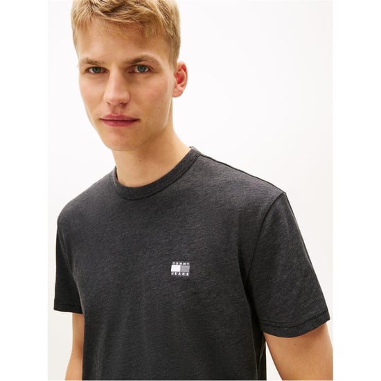 Tommy Jeans - T-Shirt für Herren,Abzeichen (Black Heather) - Image 3