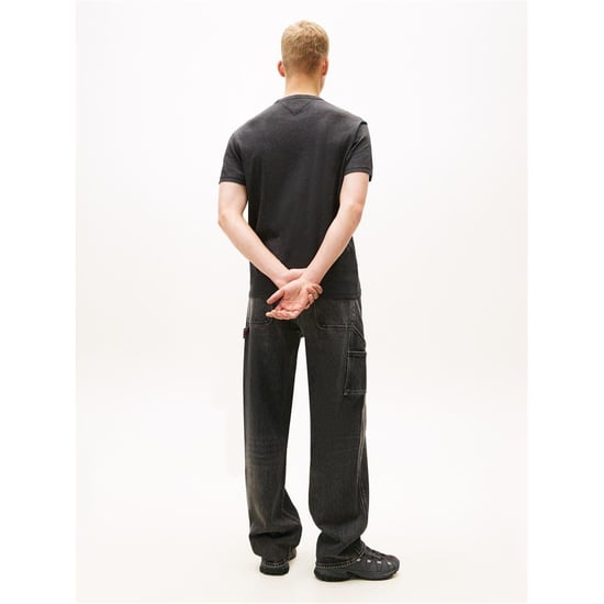 Tommy Jeans - T-Shirt für Herren,Abzeichen (Black Heather) - Image 5