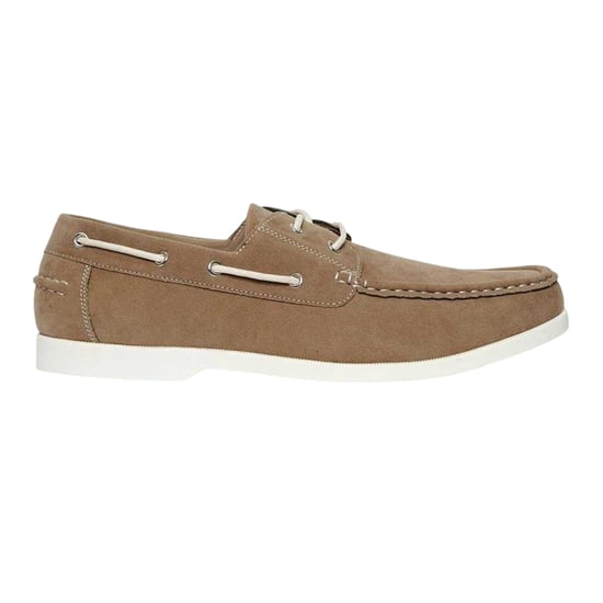 Threadbare - "Amis" Bootsschuhe für Herren, Wildleder, Mokassin-Spitze (Steinfarben) - Image 2