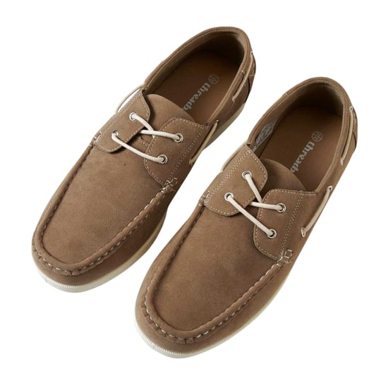 Threadbare - "Amis" Bootsschuhe für Herren, Wildleder, Mokassin-Spitze (Steinfarben) - Image 3