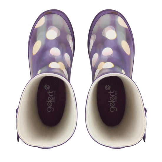 Gelert - Marmoriert Gummistiefel für Kinder, Wasserfest (Violett) - Image 3