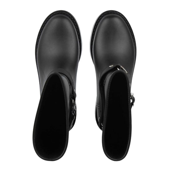 Gelert - Unifarben Gummistiefel für Damen, mit Schnalle (Schwarz) - Image 3