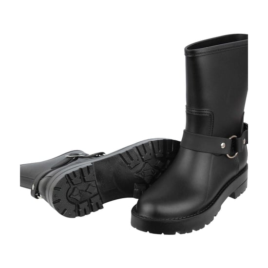 Gelert - Unifarben Gummistiefel für Damen, mit Schnalle (Schwarz) - Image 4