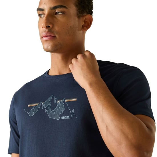 Regatta - "Cline IX" T-Shirt für Herren (Marine) - Image 5
