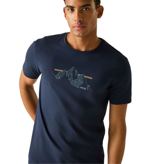 Regatta - "Cline IX" T-Shirt für Herren (Marine) - Image 6