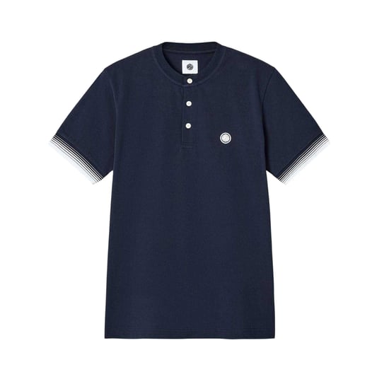 Pretty Green - T-Shirt für Herren, Henley-Kragen, Regulär (Marine) - Image 1