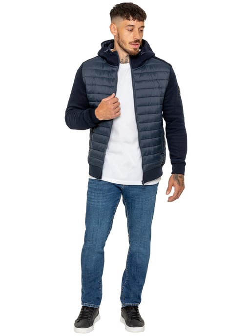 Enzo Milano | Herren Kapuzen-Stepphybridjacke - Image 2