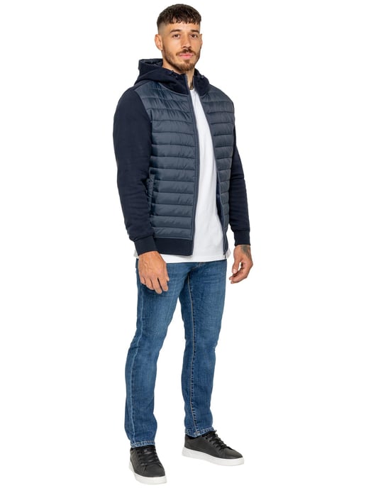 Enzo Milano | Herren Kapuzen-Stepphybridjacke - Image 6