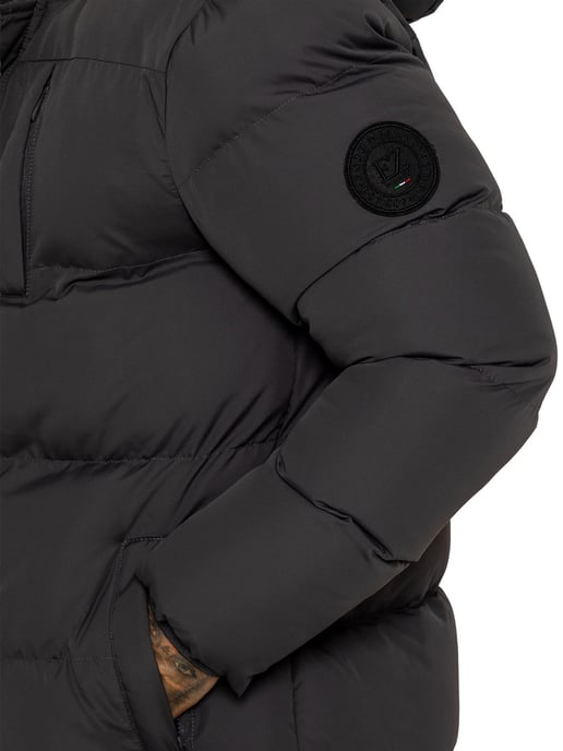 Enzo Milano | Herren Langjacke mit gepolstertem Kapuzenmantel - Image 3