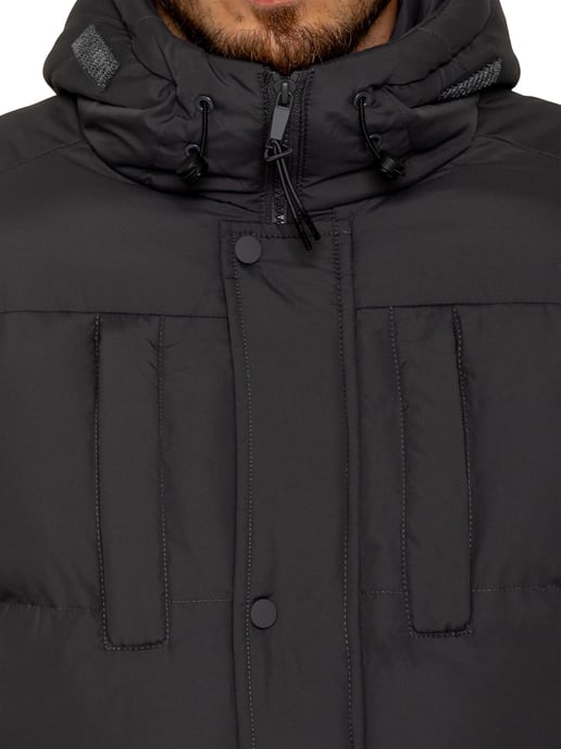 Enzo Milano | Herren Langjacke mit gepolstertem Kapuzenmantel - Image 4