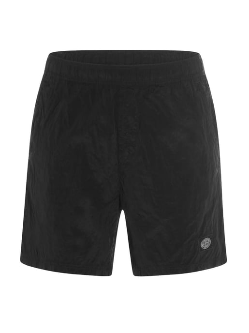 Badehose aus Nylon mit Metalllogo - Image 1