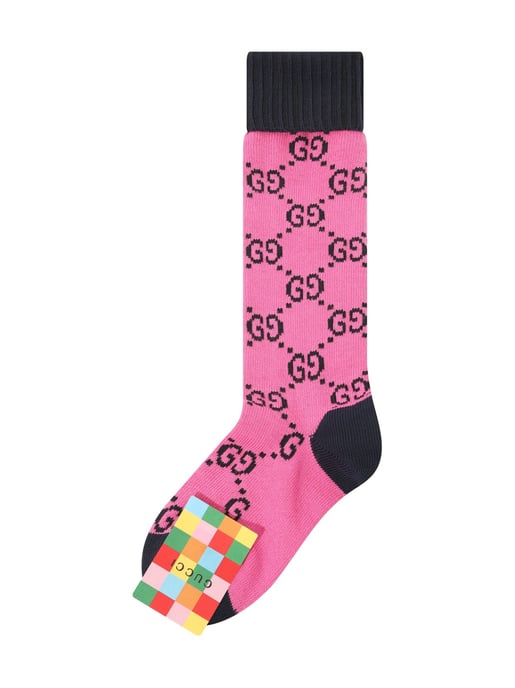 Lange Socken mit Monogramm-Logo - Image 1