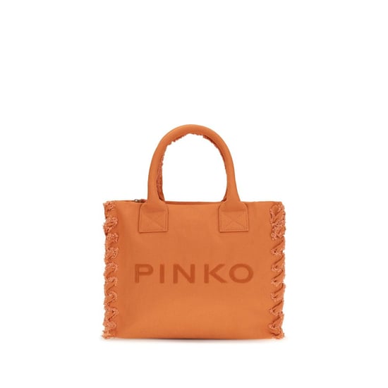 PINKO Orange Baumwoll Schultertasche - Image 1