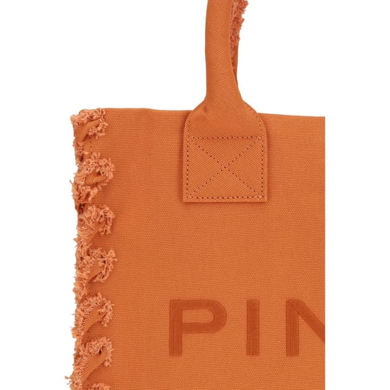 PINKO Orange Baumwoll Schultertasche - Image 4