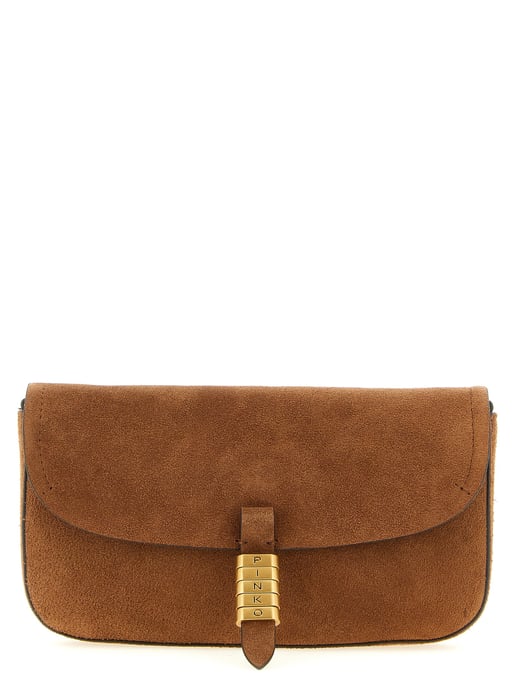 PINKO Braune Rindsleder Schultertasche - Image 1
