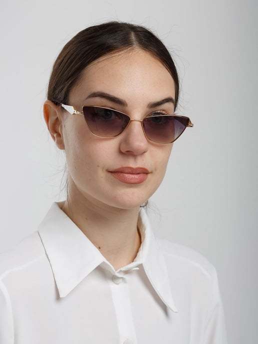 Ana Hickmann Sonnenbrille Gold/Braun - Image 4