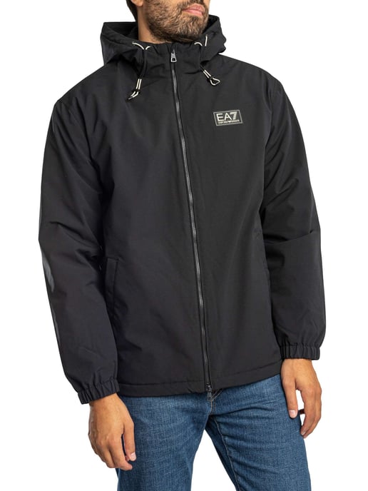 EA7 Logo-Jacke, Schwarz - Image 2