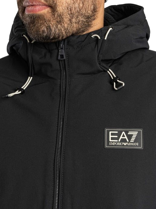 EA7 Logo-Jacke, Schwarz - Image 5
