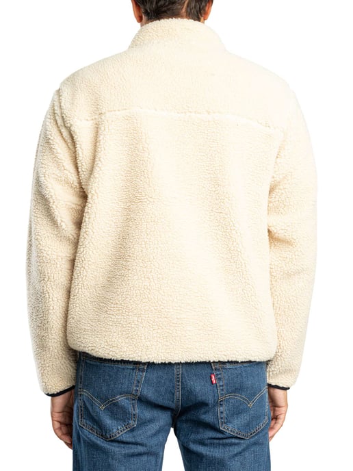 Superdry Vintage Retro Fleecejacke Mit Durchgehendem Reißverschluss, Beige - Image 3