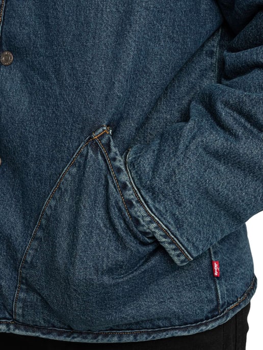 Levi's Deck-Kapuzen-Sherpa-Jacke, Blau - Image 4