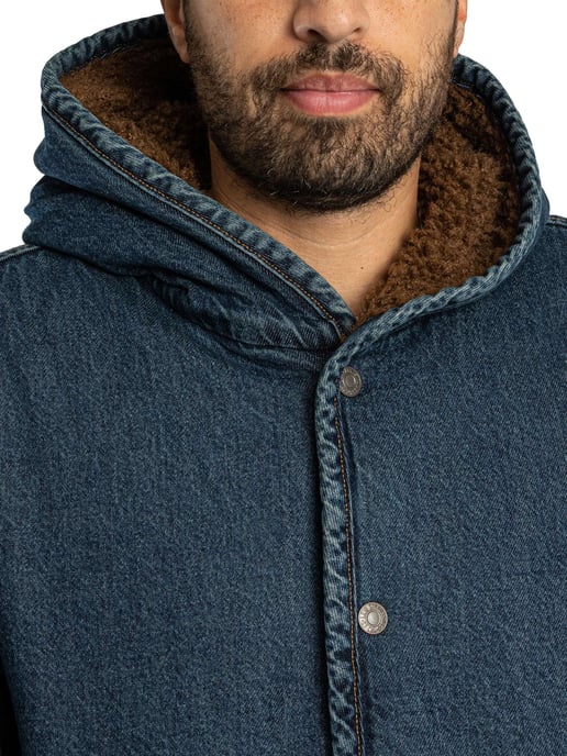 Levi's Deck-Kapuzen-Sherpa-Jacke, Blau - Image 5